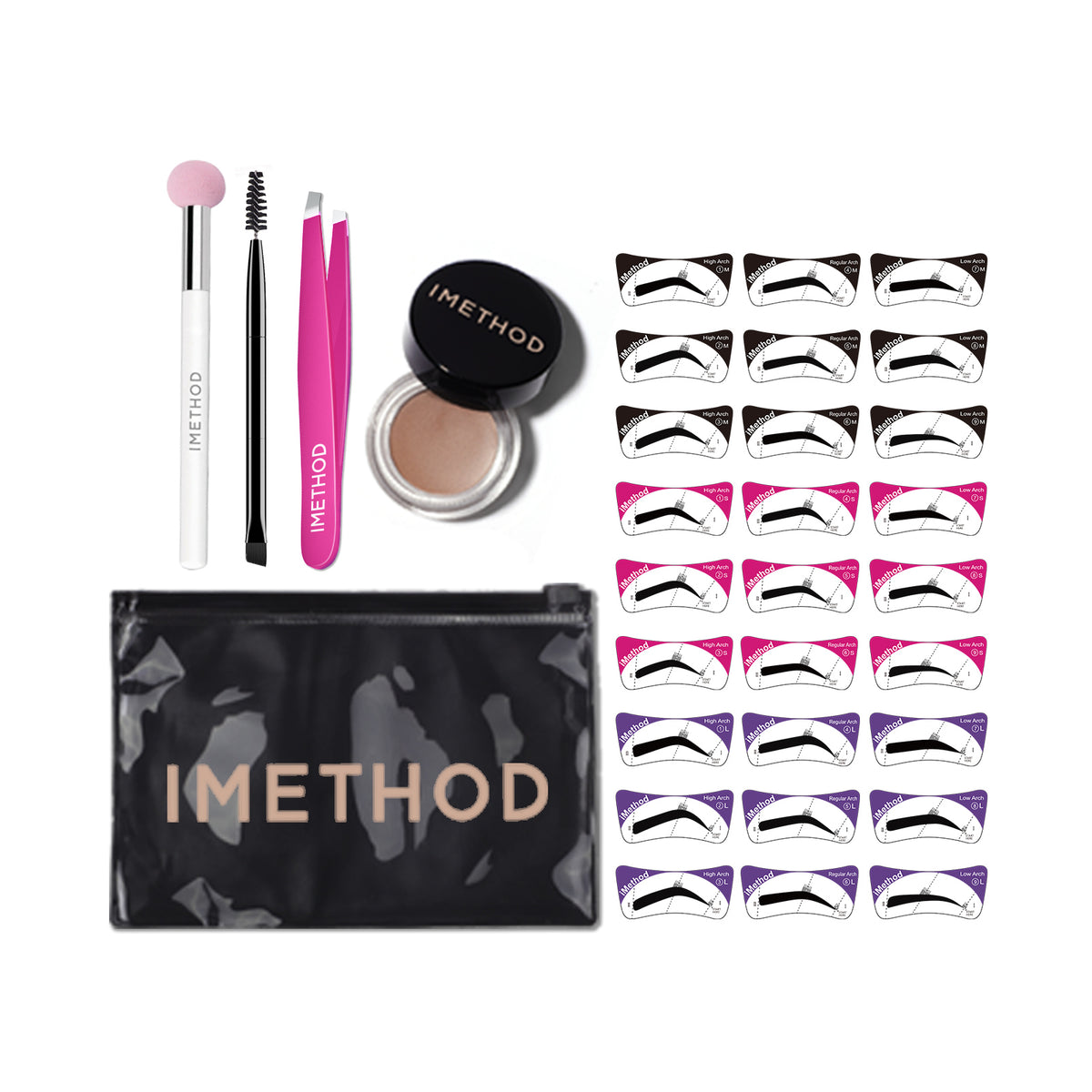 iMethod Eyebrow Stencils & Eyebrow Pomade Kit