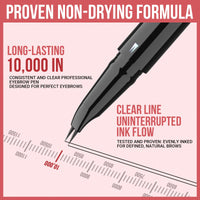 iMethod Curved Eyebrow Pen - Eyebrow Pencil, Brow Pencil 2-in-1 Dual-Ended Microblading Eyebrow Pen