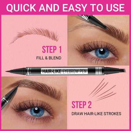 2-in-1 Hair-Like Eyebrow Pencil