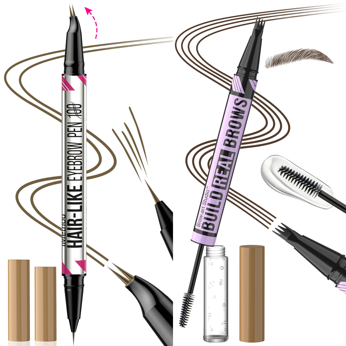 iMethod  2-in-1 Curved Eyebrow Pen & Gel Kit