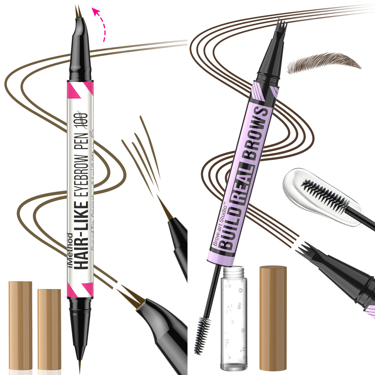 iMethod  2-in-1 Curved Eyebrow Pen & Gel Kit