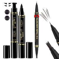 iMethod 2-in-1 Dual-Ended Eyebrow Pen & Eyeliner Stamp Set: Natural Brows & Stunning Winged Liner