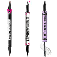 iMethod 2-in-1 Eyebrow Pen & Eyebrow Gel Kit: 3 Dual-Ended Pens – Natural Hair-Like Brows, Curved Tip Design, Last All Day