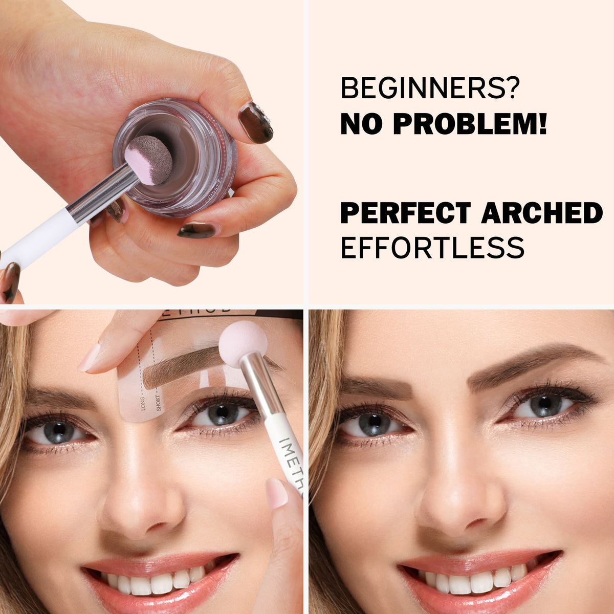 iMethod Eyebrow Stencils & Eyebrow Pomade Kit