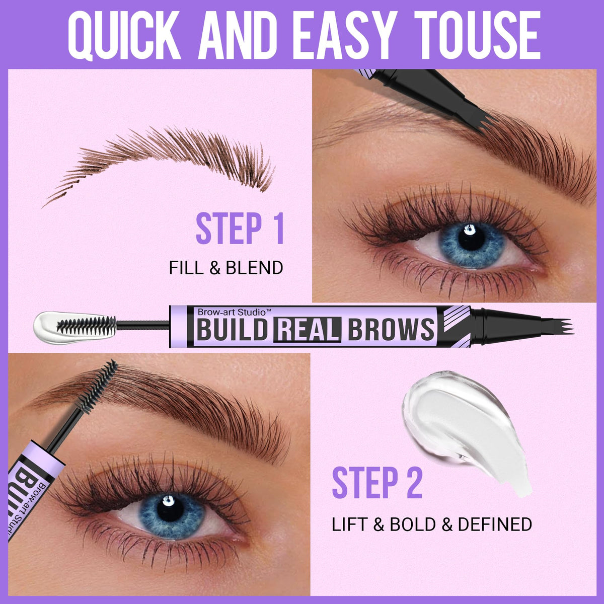 iMethod 2-in-1 Eyebrow Pen & Spoolie Brush with Eyebrow Gel