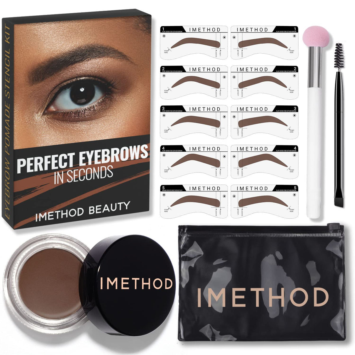 iMethod Eyebrow Stencils & Eyebrow Pomade Kit