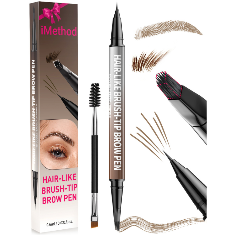 iMethod 2-in-1 Microblading Eyebrow Pen with Square Brush