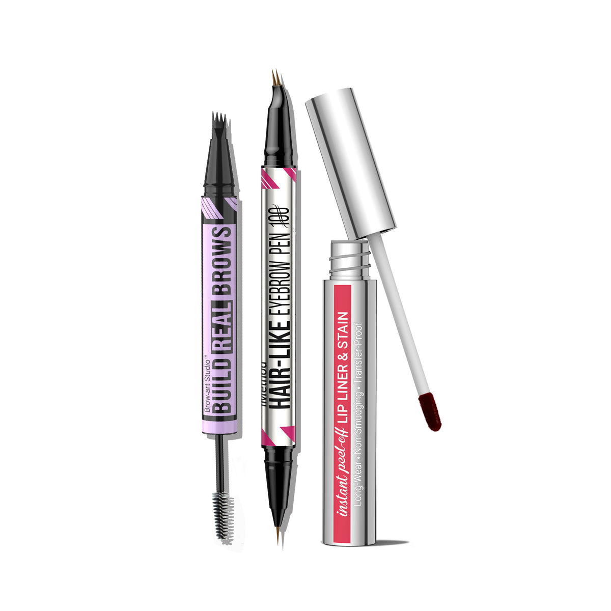 iMethod 2-in-1 Eyebrow Pen & Lip Stain Kit for Long-Lasting Tint