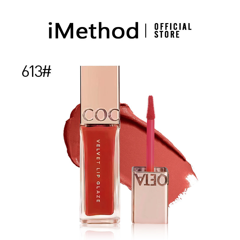 iMethod Velvet Lip Glaze Soft Matte Liquid Lipstick Intense Color Smudge-Proof & Waterproof Comfortable Hydrating Shea Butter Vegan Gloss Lipgloss (Copy)