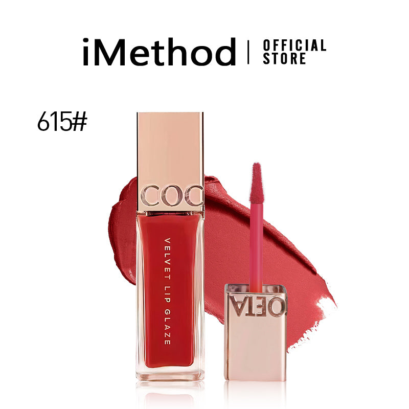 iMethod Velvet Lip Glaze Soft Matte Liquid Lipstick Intense Color Smudge-Proof & Waterproof Comfortable Hydrating Shea Butter Vegan Gloss Lipgloss (Copy)