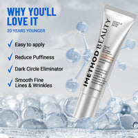 iMethod Perfection Eye Tightener - Temporary Eye Tightener Cream, Under Eye Cream, Instant Firming Formula for Fine Lines & Wrinkles, 20ml