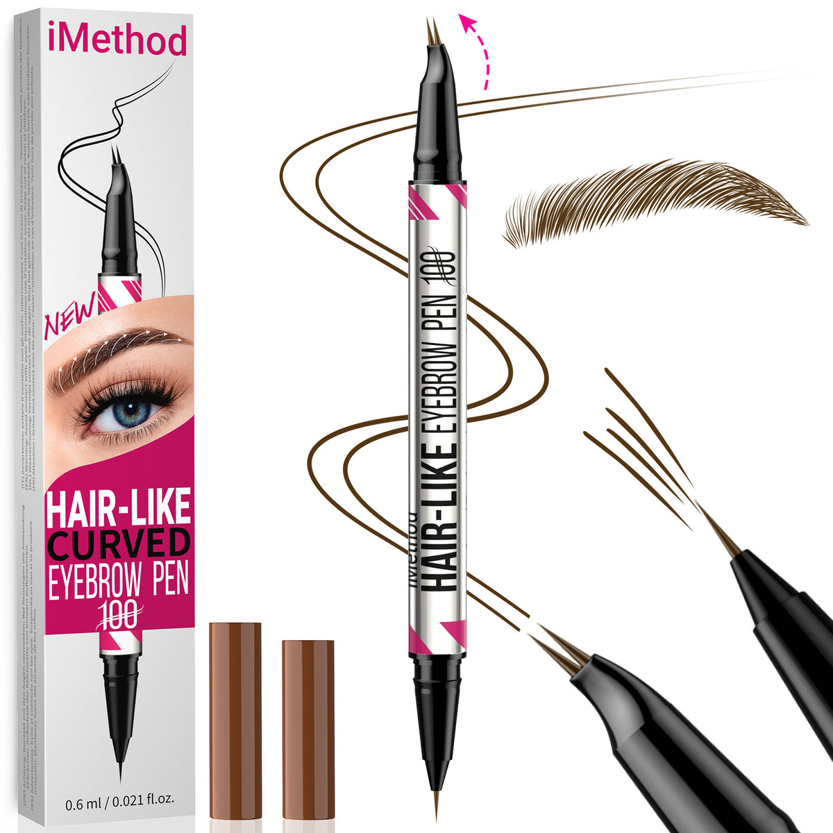 2-in-1 iMethod Curved Eyebrow Pencil