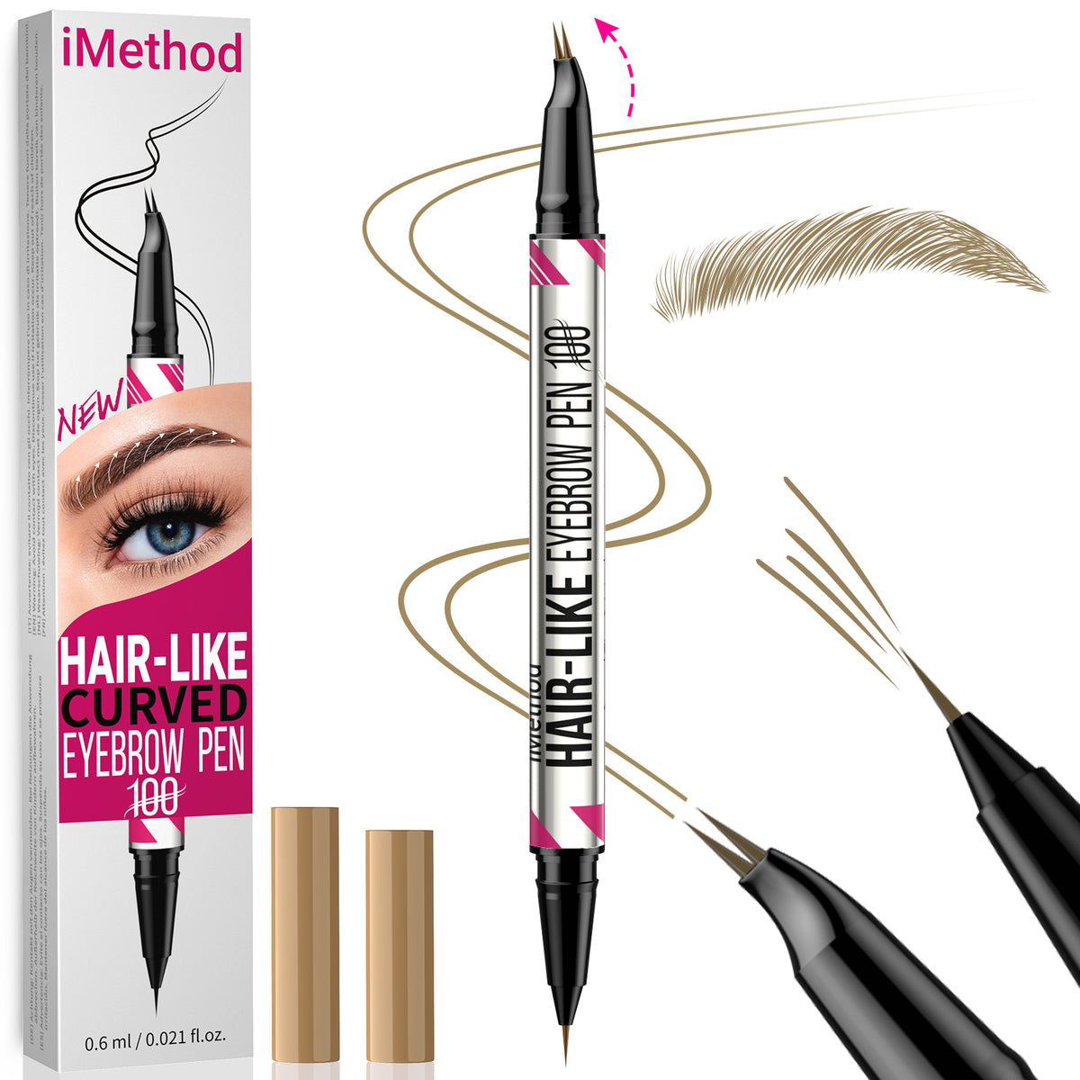 2-in-1 iMethod Curved Eyebrow Pencil