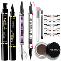 iMethod Complete Brow & Liner Studio Master Kit: 4-in-1 Brow and Eyeliner Set, Perfect for Fuller, Defined, and Lasting Brows