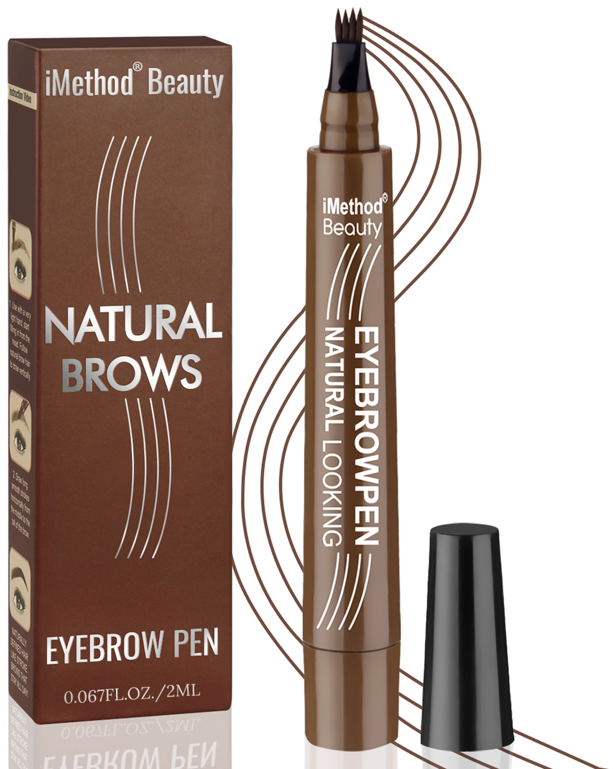 DW 4 Tip Liquid Eyebrow Pencil Waterproof Fork tip Eyebrow Tattoo Pen  Eyebrow Pen | Shopee Philippines